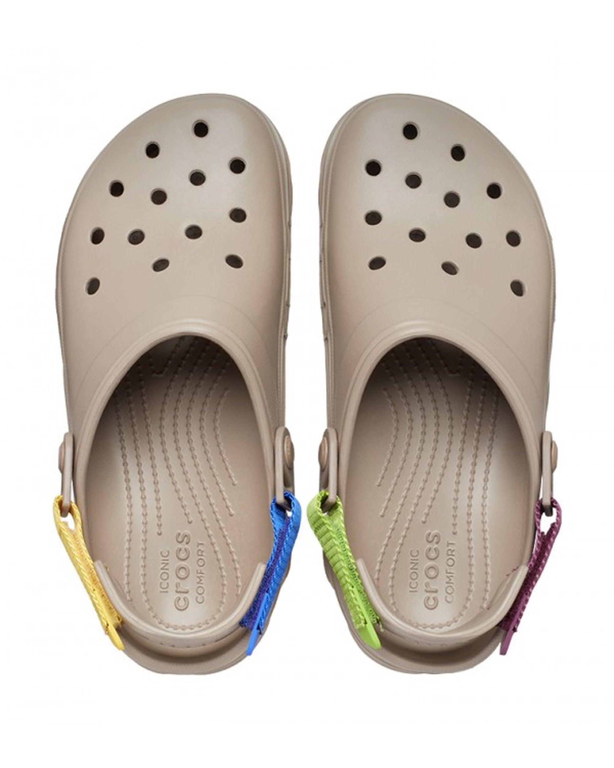 Unisex Adult-Crocs-Classic Clog 206340-2ZJ Mushroom/Multi-UK-10