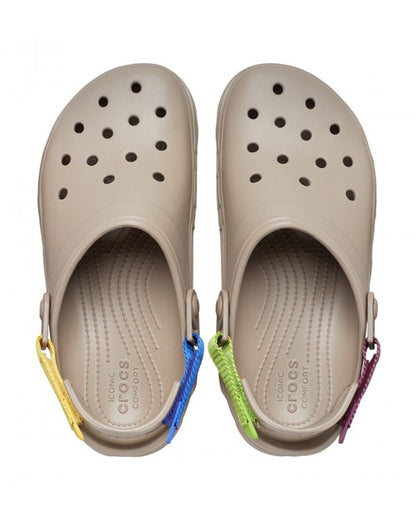 Unisex Adult-Crocs-Classic Clog 206340-2ZJ Mushroom/Multi-UK-10