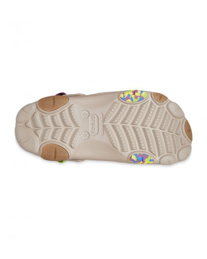 Unisex Adult-Crocs-Classic Clog 206340-2ZJ Mushroom/Multi-UK-10