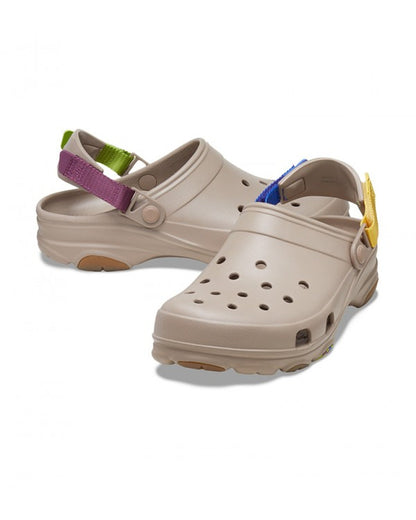 Unisex Adult-Crocs-Classic Clog 206340-2ZJ Mushroom/Multi-UK-10