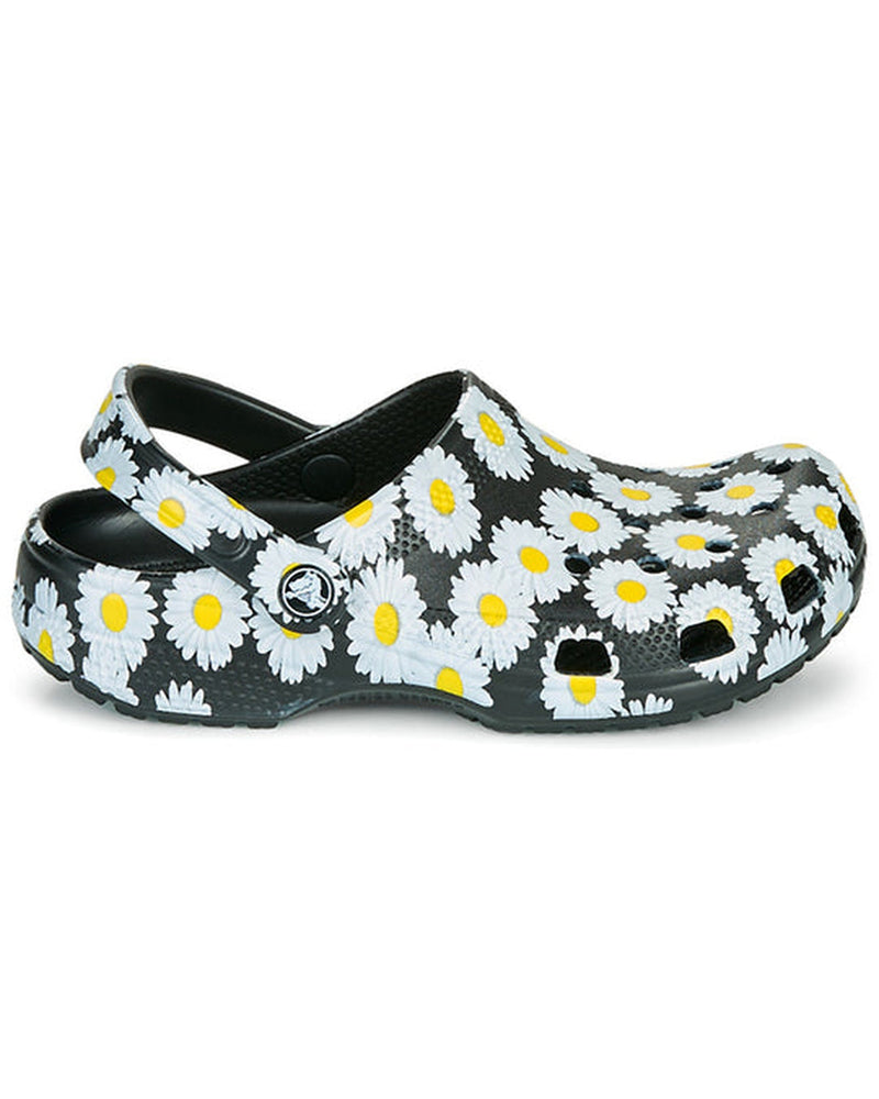 Classic-Clog-Unisex Adult-Black Daisy-206375-0ZI