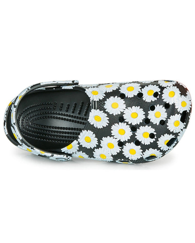 Classic-Clog-Unisex Adult-Black Daisy-206375-0ZI