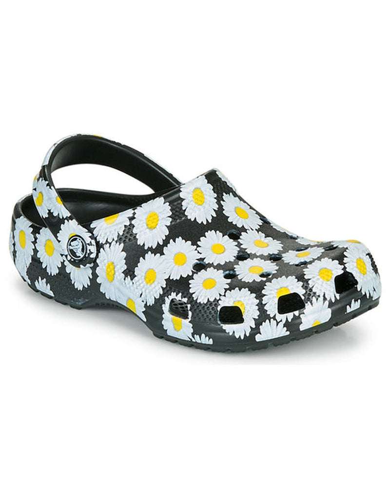 Classic-Clog-Unisex Adult-Black Daisy-206375-0ZI