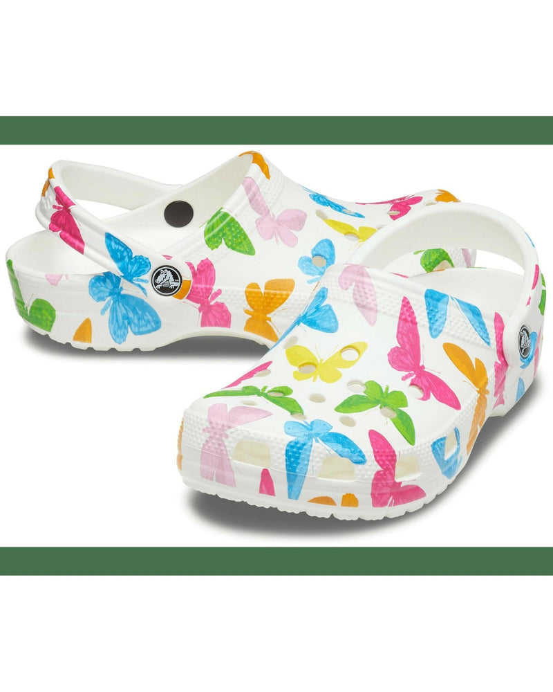 Classic-Clog-Unisex Adult-Butterfly/White-206375-99Q