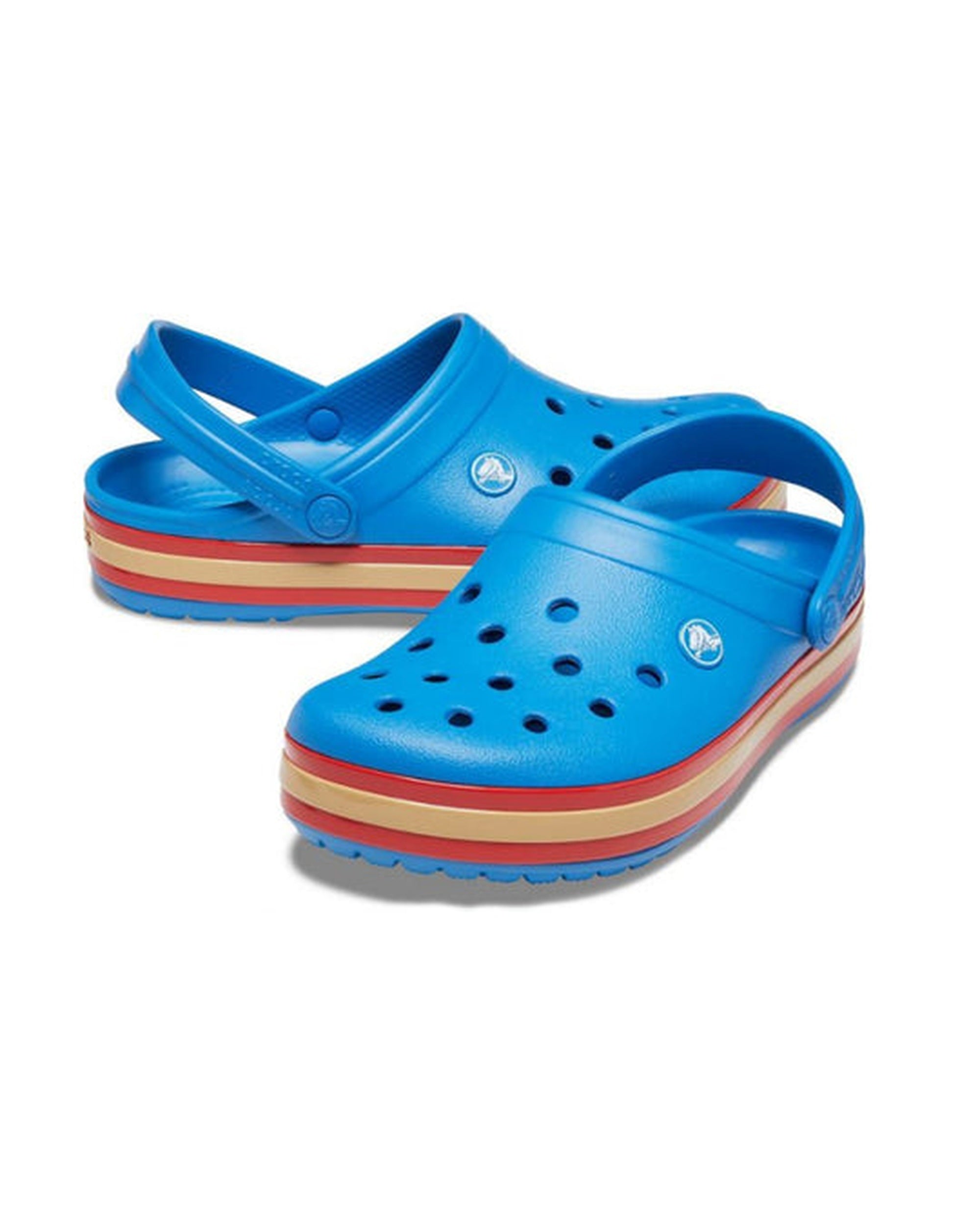 Crocband-Clog-Unisex Adult-Prep Blue/Scarlet-206379-4KJ