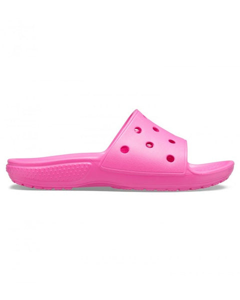Crocs Classic Slide — Girls, Electric Pink