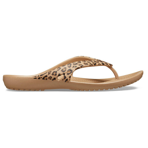 Crocs Kadee Flip-Flop — Women, Leopard/Gold