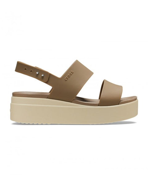 Crocs Brooklyn Sandal — Women, Khaki/Bone (206453-2YI)