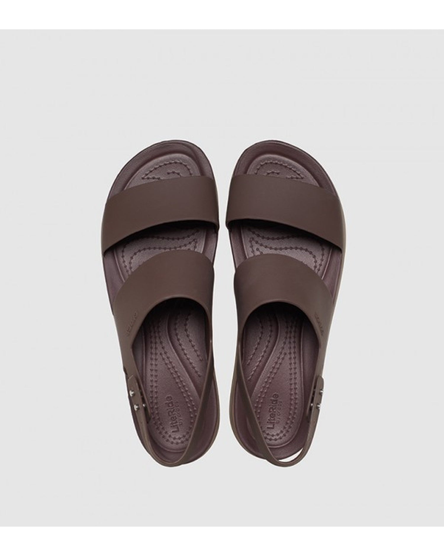 Women-Crocs-Brooklyn Sandal 206453-2ZL Mocha/Mushroom-UK-9