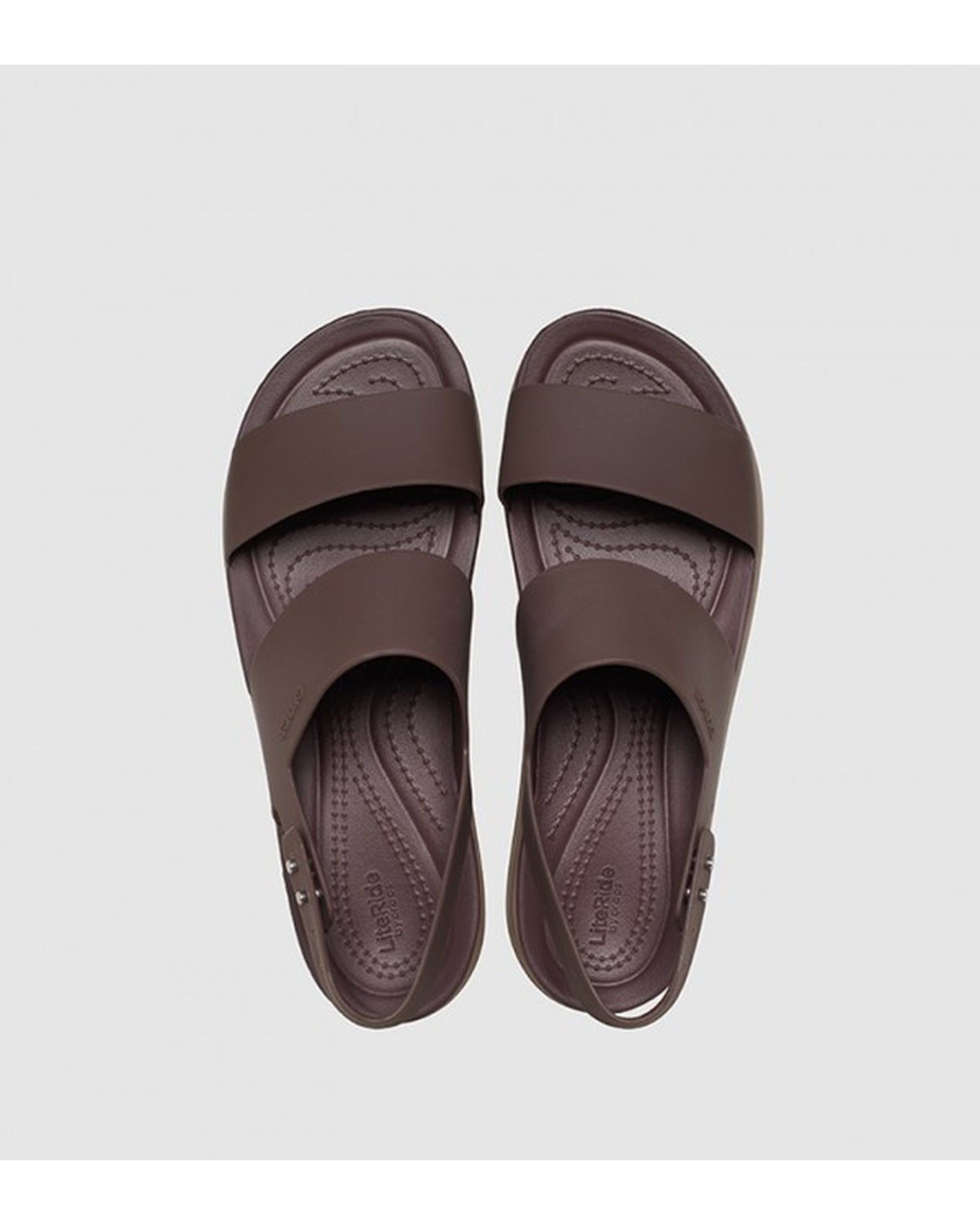 Women-Crocs-Brooklyn Sandal 206453-2ZL Mocha/Mushroom-UK-9
