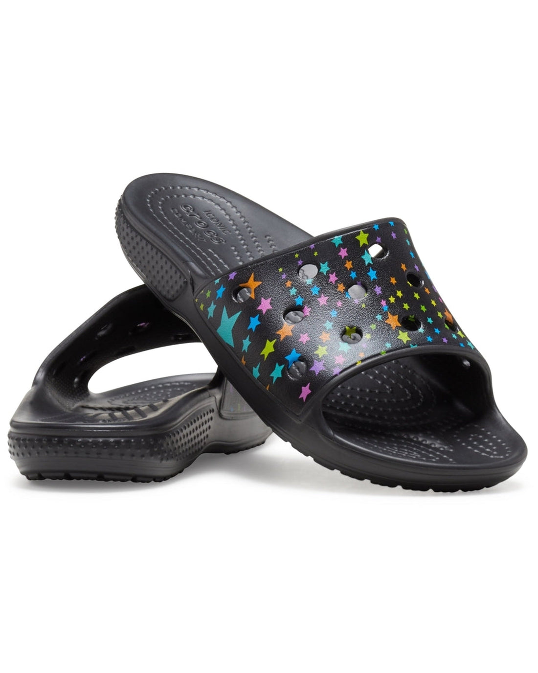 Classic-Slide-Kids-Black/Multi-206485-0C4