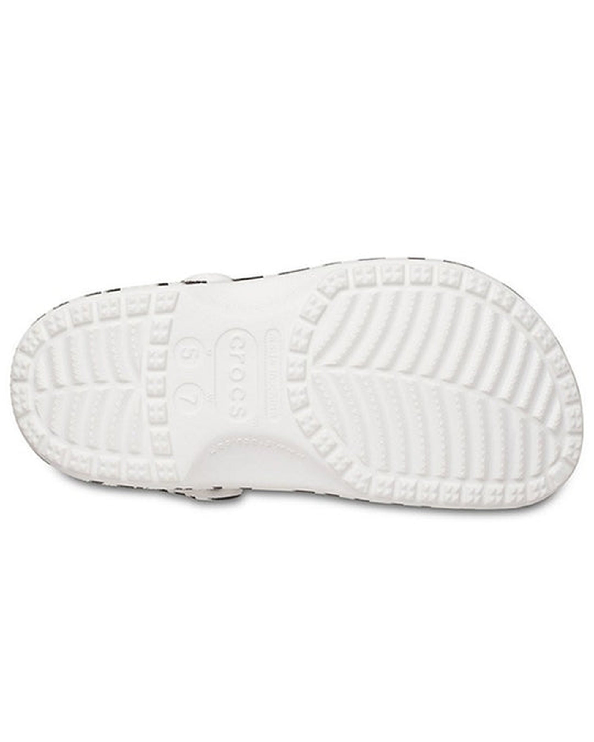 Unisex Adult-Crocs-Classic Clog 206676-1DE White/Zebra Print-UK-9