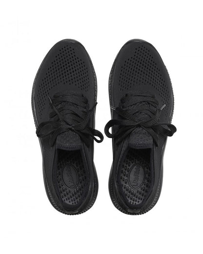 Women-Crocs-Literide Shoe 206705-060 Black/Black-UK-9