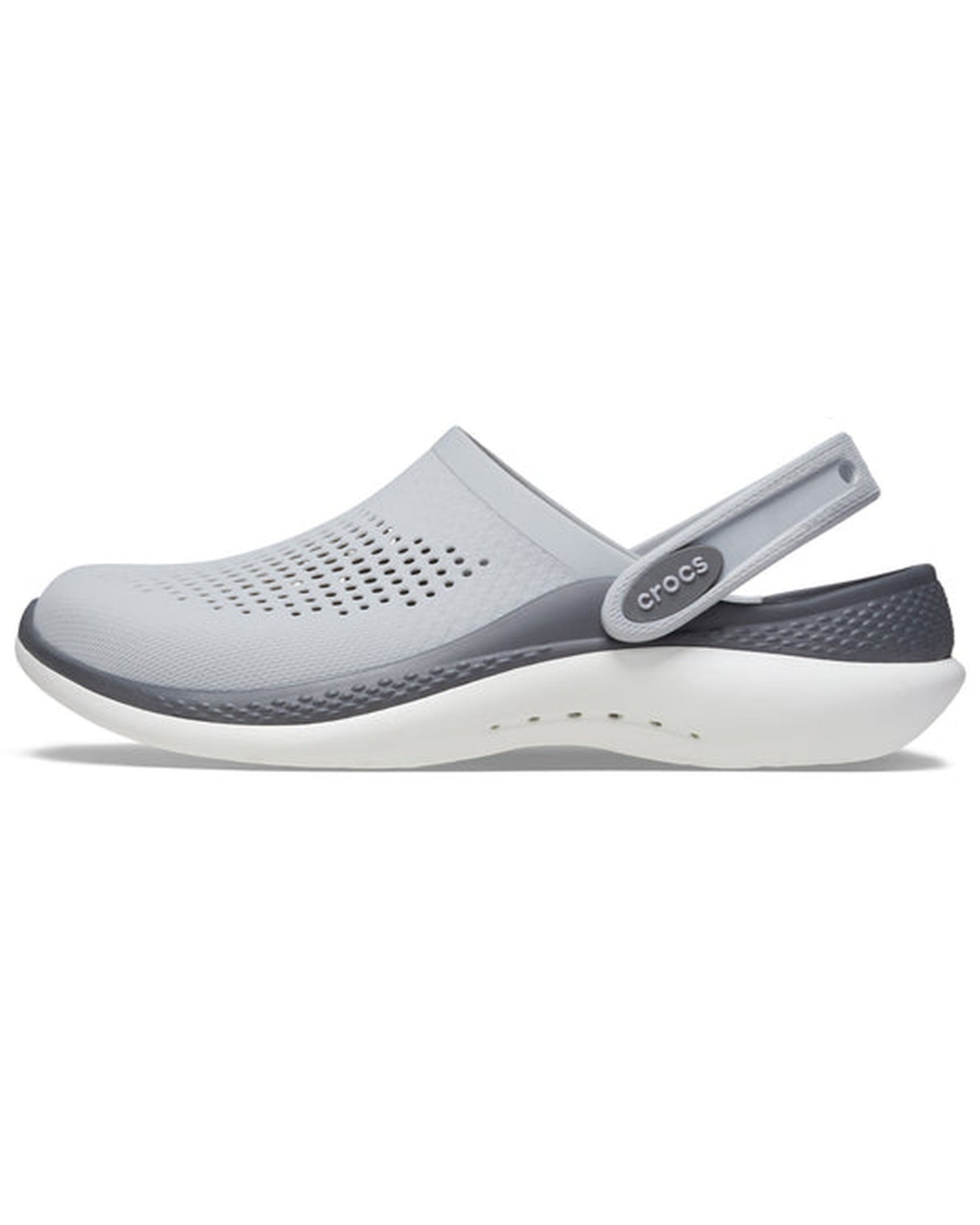 Unisex Adult-Crocs-Literide Clog 206708-0DT Light Grey/Slate Grey-UK-10