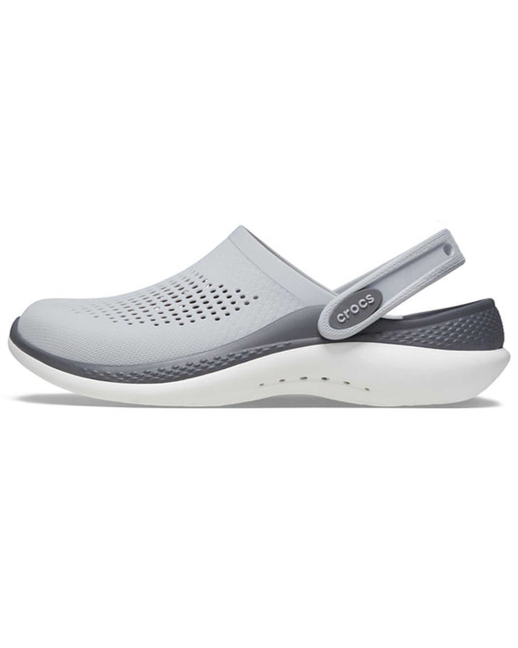Unisex Adult-Crocs-Literide Clog 206708-0DT Light Grey/Slate Grey-UK-10