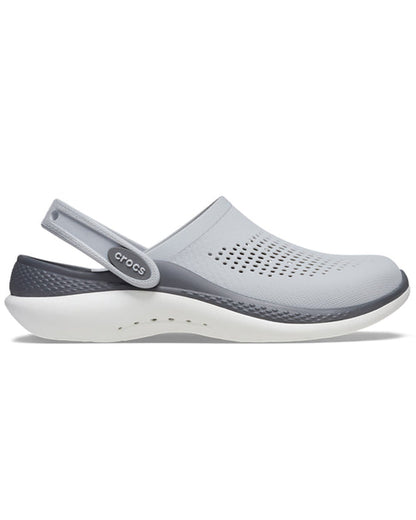 Unisex Adult-Crocs-Literide Clog 206708-0DT Light Grey/Slate Grey-UK-10