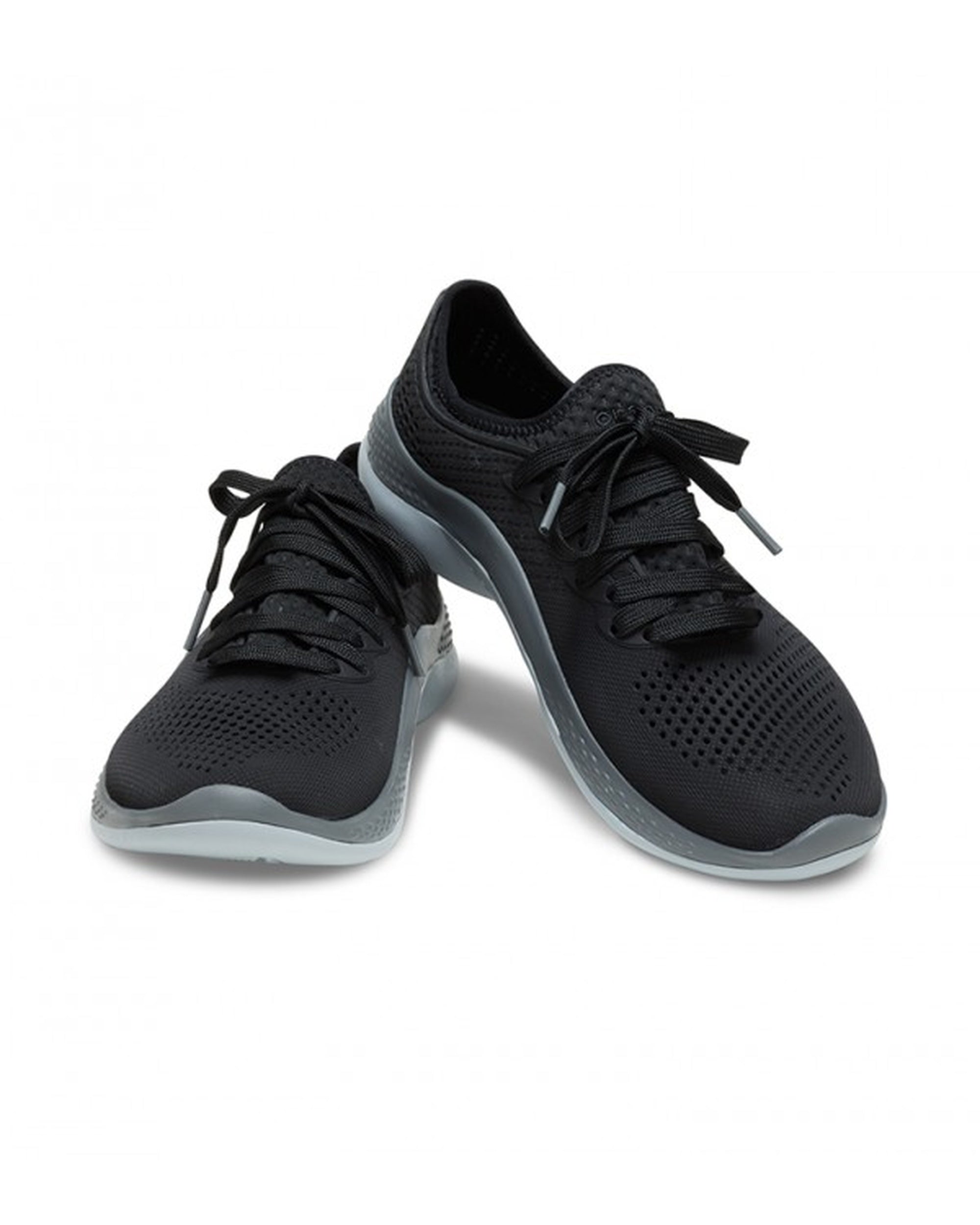 Men-Crocs-Literide Shoe 206715-0DD Black/Slate Grey-UK-10