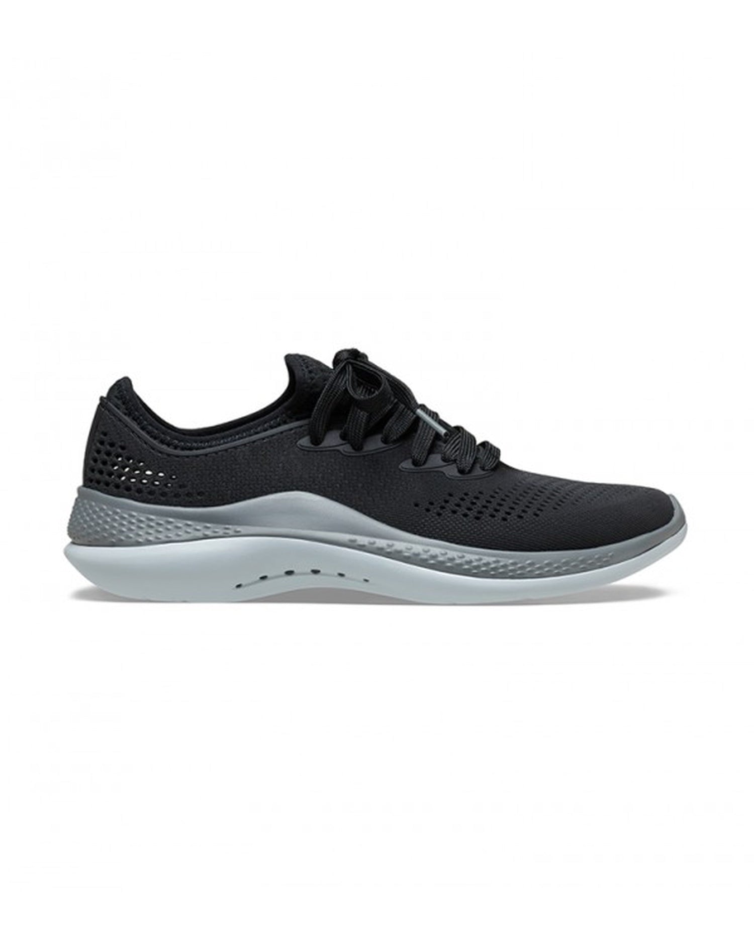 Men-Crocs-Literide Shoe 206715-0DD Black/Slate Grey-UK-10