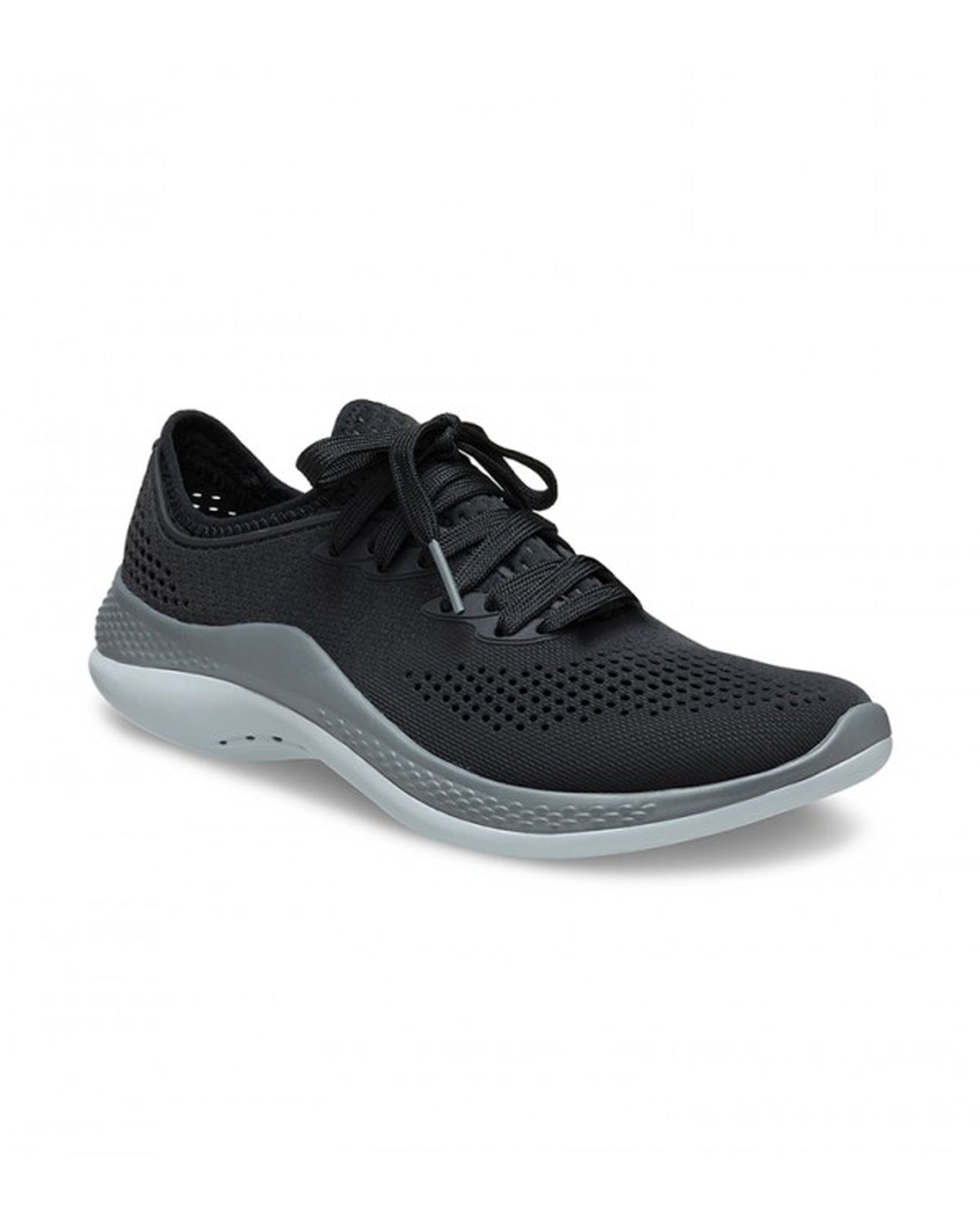 Men-Crocs-Literide Shoe 206715-0DD Black/Slate Grey-UK-10