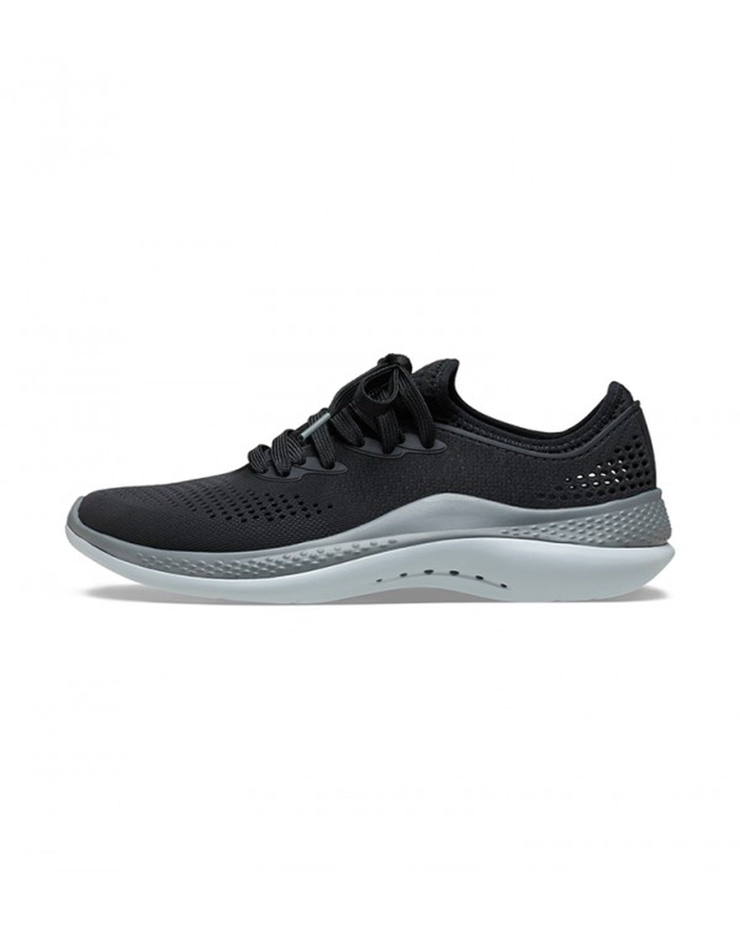 Men-Crocs-Literide Shoe 206715-0DD Black/Slate Grey-UK-10
