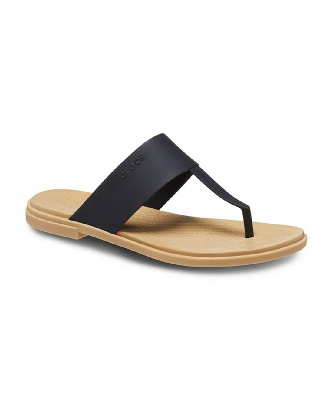 Women-Crocs-Tulum Flip 206752-00W Black/Tan-UK-9