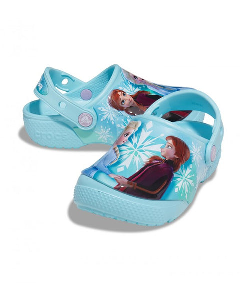 CROCS FUN LAB-CLOG-GIRLS-ICE BLUE-206804-4O9