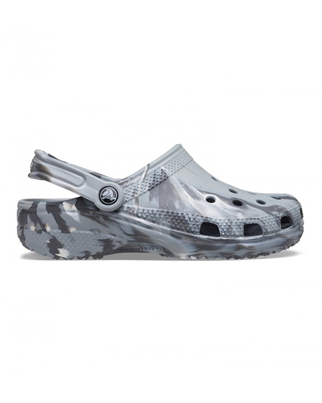 Crocs Classic Clog — Men, Light Grey/Multi