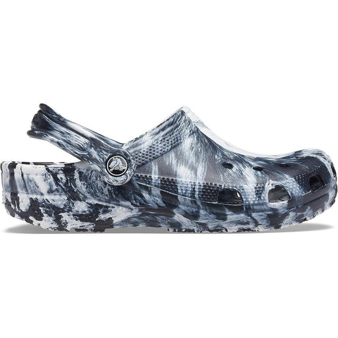 Crocs Classic Clog — Men, White/Black (206867-103)