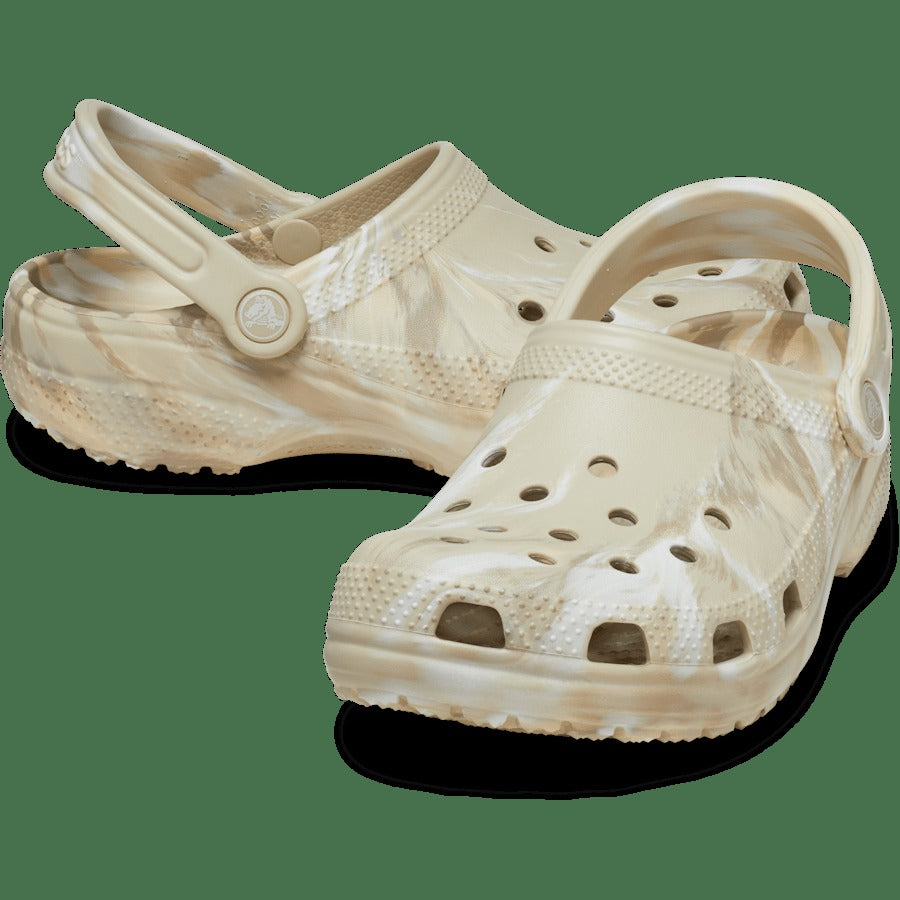Crocs Classic Marbled Clog — Bone/Multi (206867-2Y3)