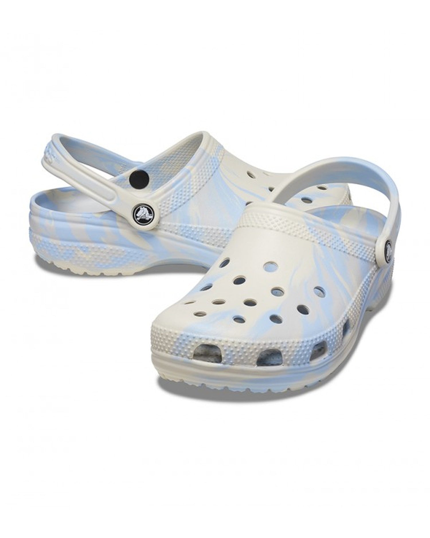 Unisex Adult-Crocs-Classic Clog 206867-4NT Blue Calcite/Multi-UK-10
