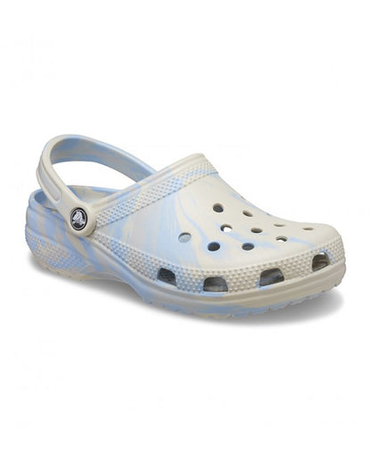 Unisex Adult-Crocs-Classic Clog 206867-4NT Blue Calcite/Multi-UK-10