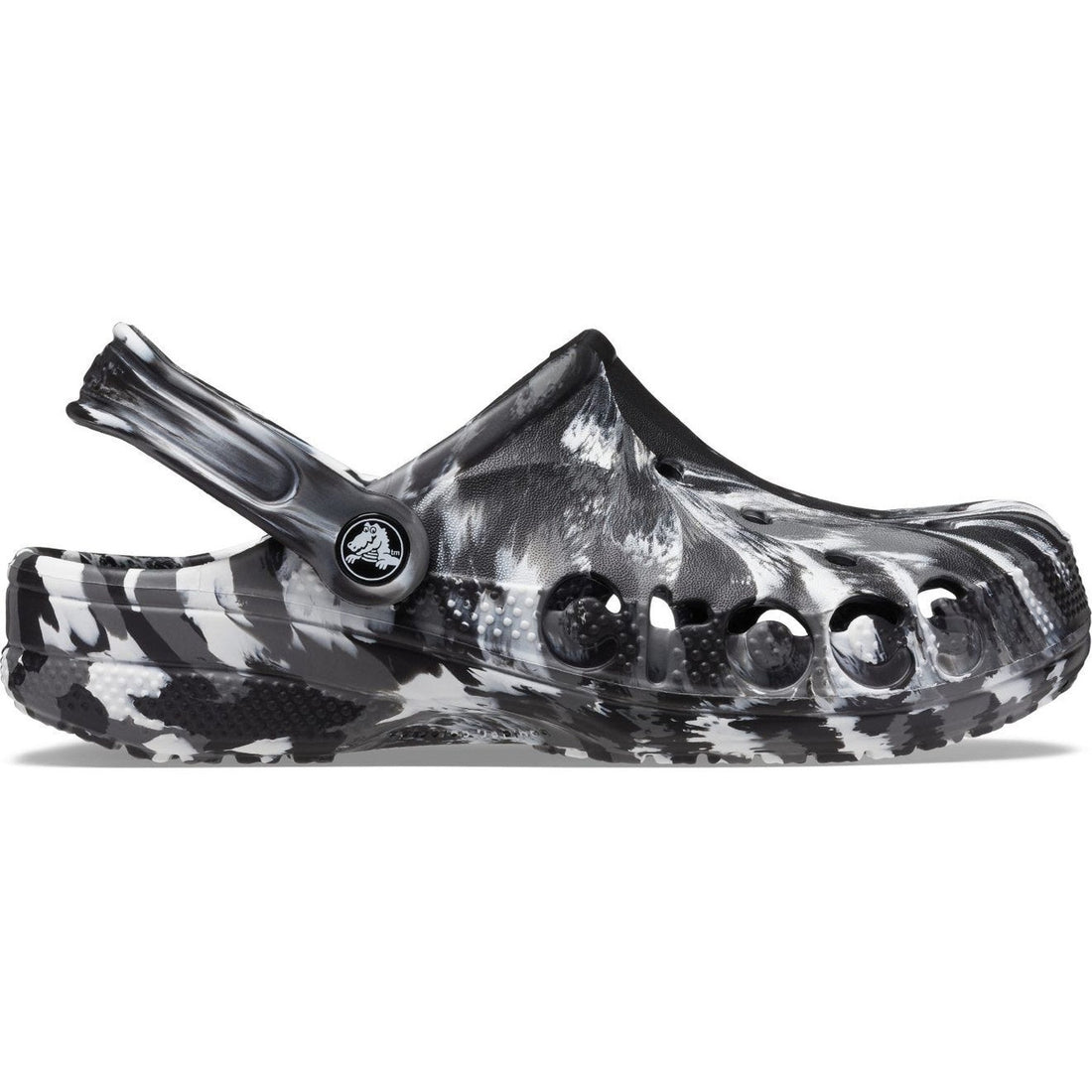 Crocs Baya Clog — Men, Black/White