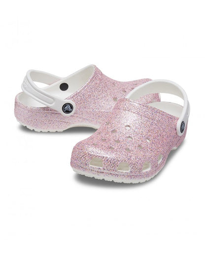 Classic-Clog-Unisex Kids-White/Rainbow-206993-1DG