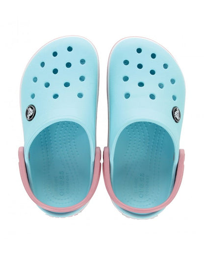 Crocband-Clog-Unisex Kids-Ice Blue/White-207005-4S3