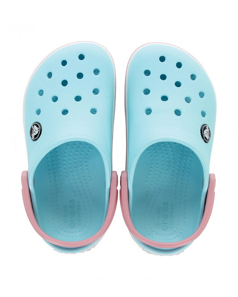 Crocband-Clog-Unisex Kids-Ice Blue/White-207005-4S3