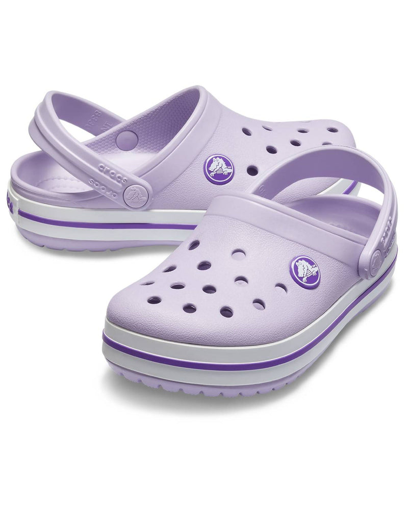 Crocband-Clog-Unisex Kids-Lavender/Neon Purple-207006-5P8