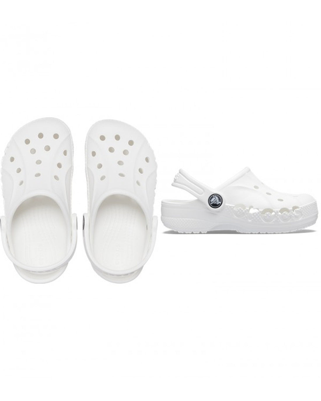 Crocs-Kids Baya Clog 207012-100 White-2 Years - 12.3 Cm