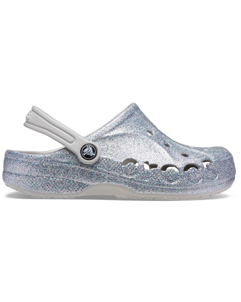 Crocs Baya Clog — Boys, Silver