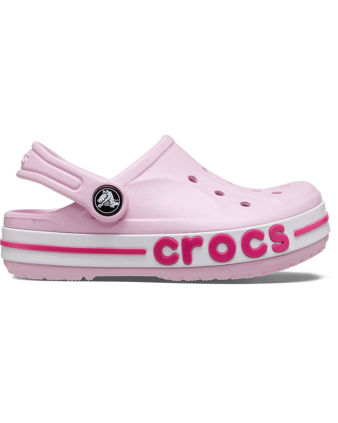 Crocs Bayaband Clog — Toddlers, Ballerina Pink/Candy Pink