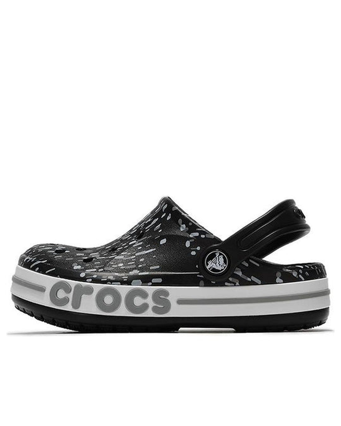 Crocs Bayaband Clog — Toddlers, Black/Multi (207020-0C4)