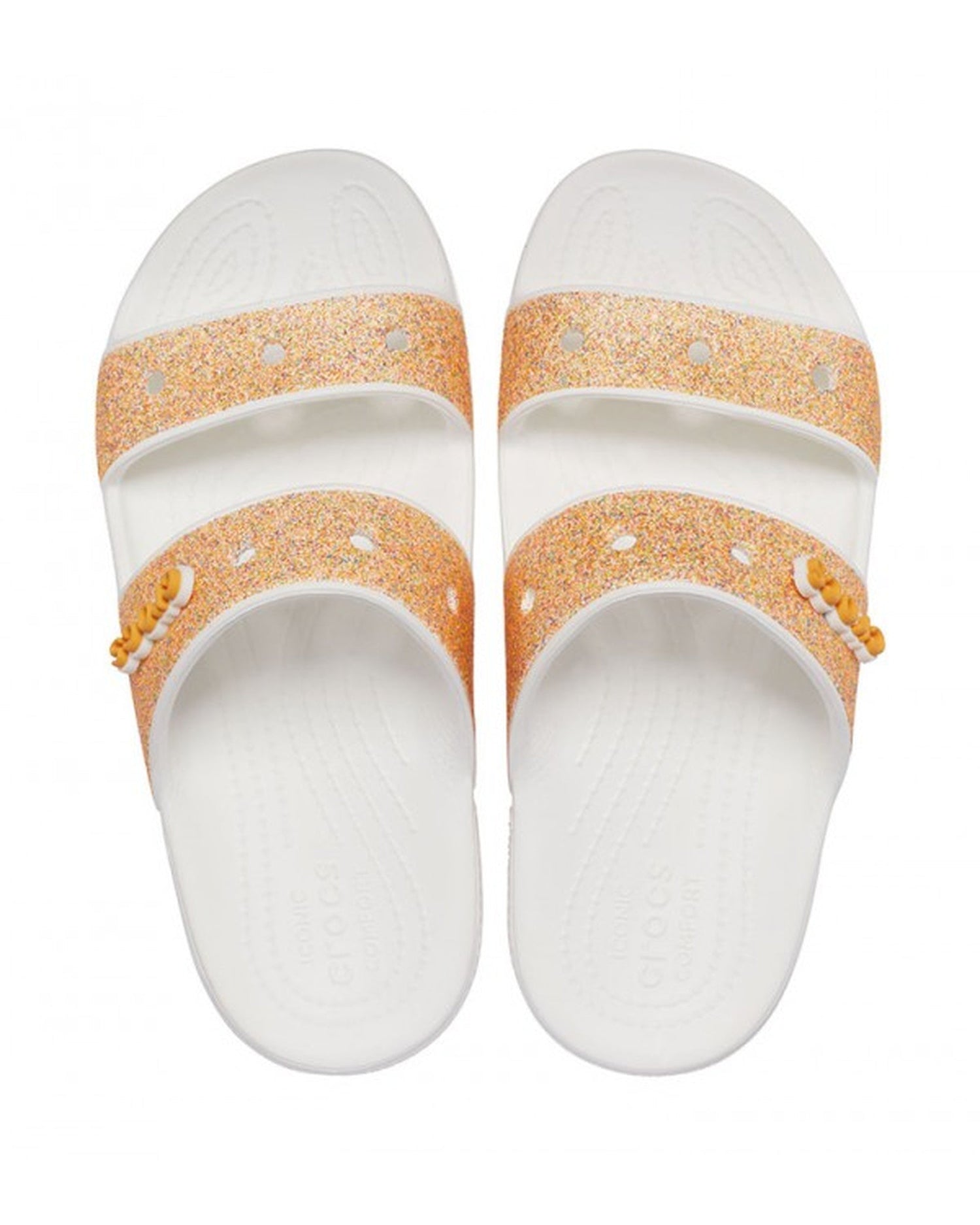 Classic-Sandal-Unisex Adult-Orange Sorbet Glitter-207309-9BE