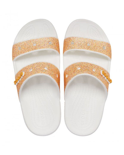 Classic-Sandal-Unisex Adult-Orange Sorbet Glitter-207309-9BE