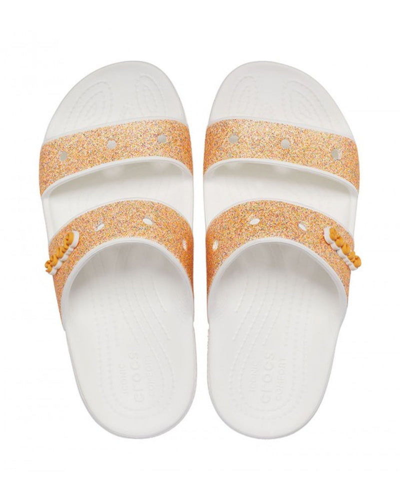 Classic-Sandal-Unisex Adult-Orange Sorbet Glitter-207309-9BE