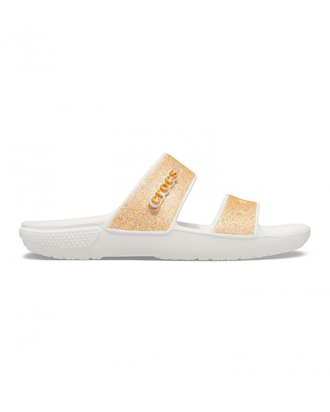Crocs Classic Sandal — Women, Orange Sorbet Glitter