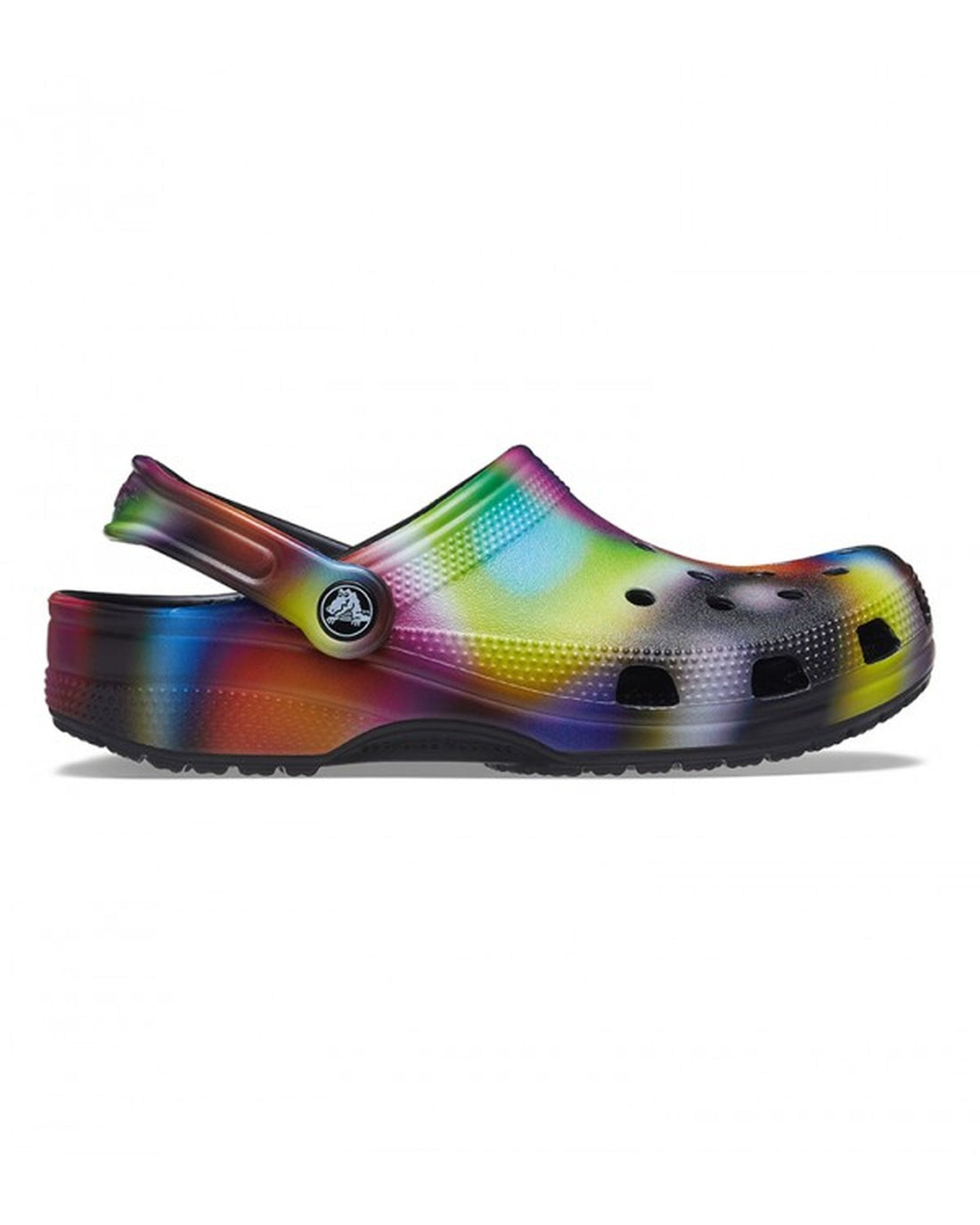 Unisex Adult-Crocs-Classic Clog 207556-0C4 Black/Multi-UK-10