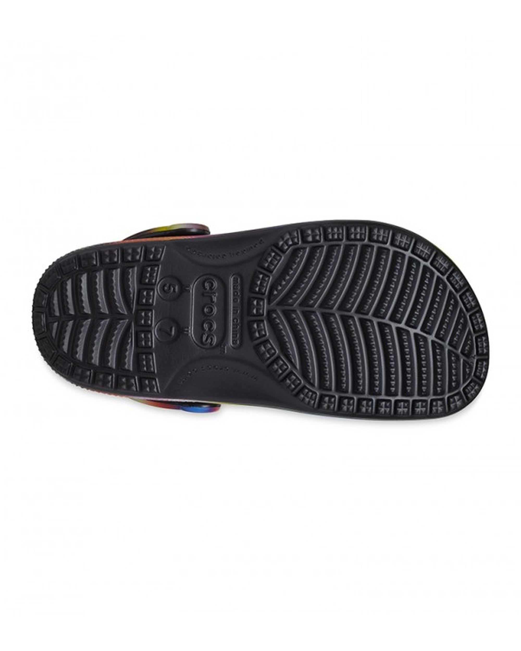 Unisex Adult-Crocs-Classic Clog 207556-0C4 Black/Multi-UK-10