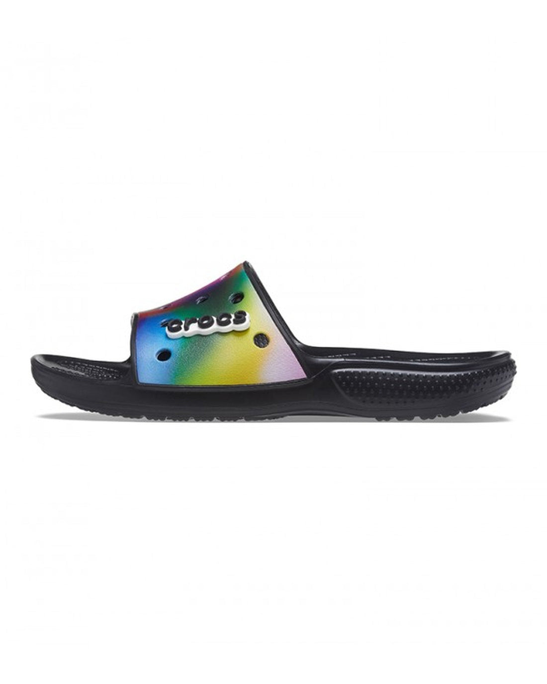 Unisex Adult-Crocs-Classic Slide 207557-0C4 Black/Multi-UK-9