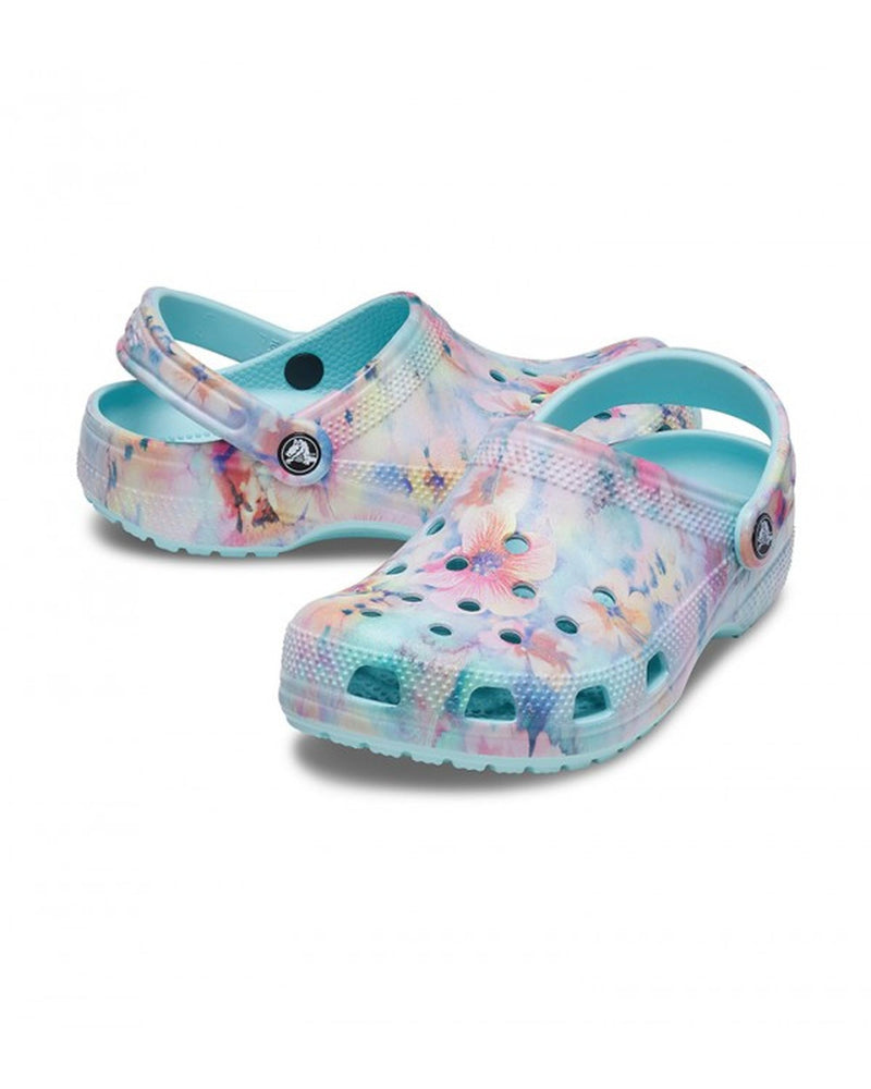 Classic-Clog-Unisex Adult-Pure Water/Multi-207567-4SU