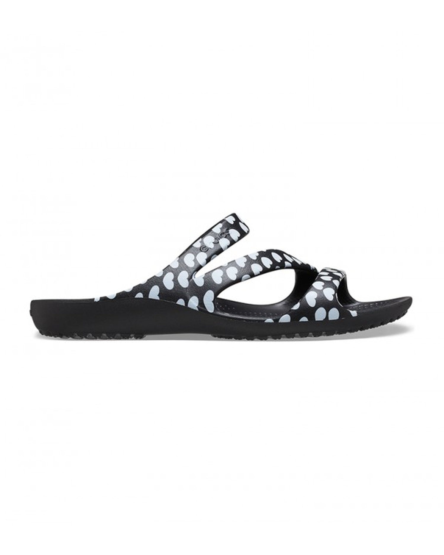 Women-Crocs-Kadee Sandal 207577-066 Black/White-UK-9