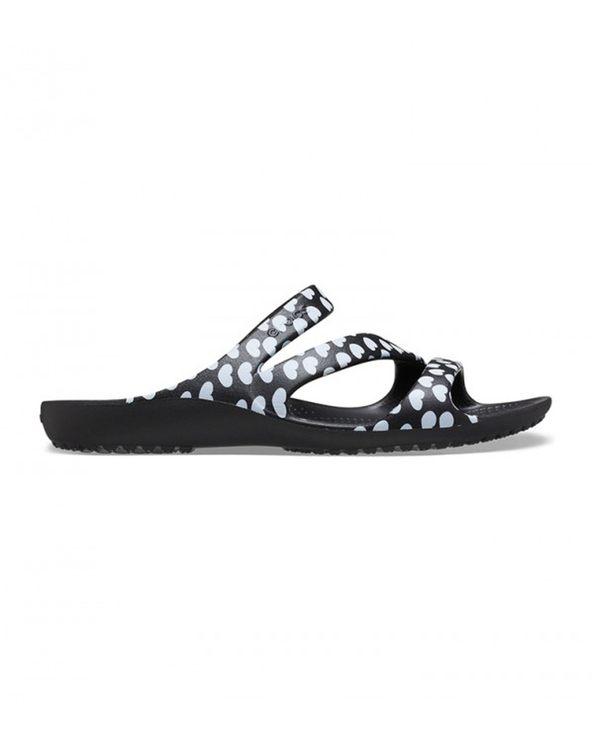 Women-Crocs-Kadee Sandal 207577-066 Black/White-UK-9